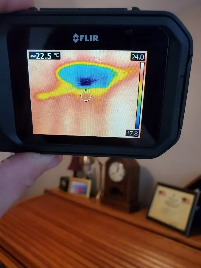Thermal imaging inspection for water damage in Forney