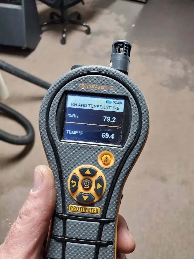 Moisture meter humidity assessment for Fire & Smoke Damage Restoration in Forney
